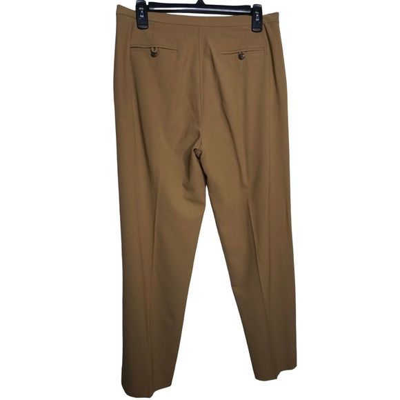 Lauren Ralph Lauren Trouser Straight‎ Leg Pants Tan Wool Blend Sz 10P Women's - Picture 2 of 6